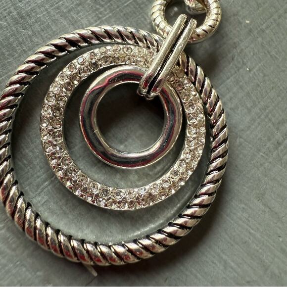 Scroll by Dillard Reversible Dangle Circle Earrings NEW - Picture 4 of 8